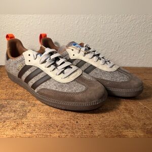NWT Adidas Samba OG Fox Brothers Tweed Brown Men's US 10.5 NO BOX